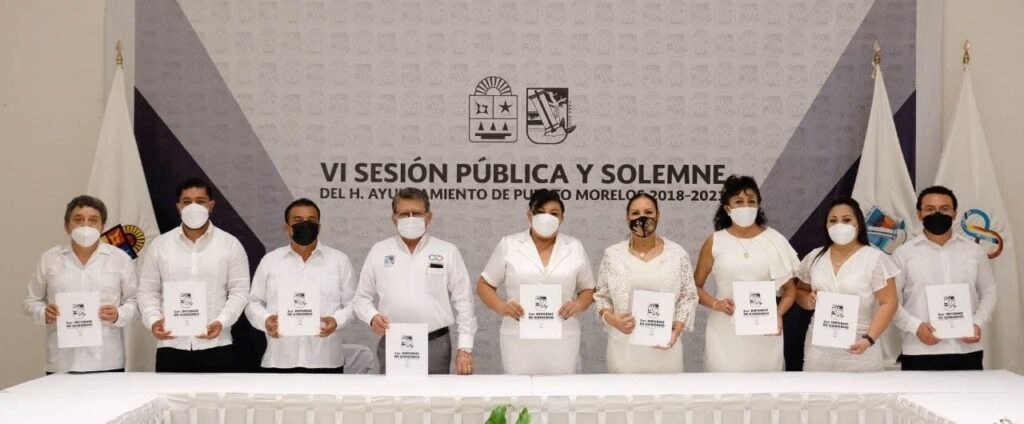 Entregan autoridades de Puerto Morelos el Tercer Informe de Gobierno